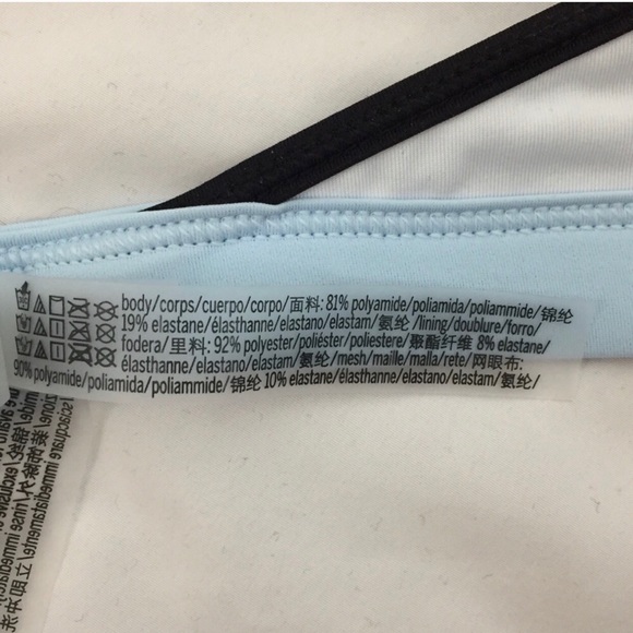 PINK VS Bikini Blue and Black Top Size M NWOT - Picture 6 of 6